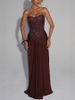 Women's Clothing Sexy Strapless High Waist Slim Fit Solid Color Dress Hot Girl_ecoleips.com