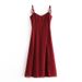 European American Foreign Trade French Retro Girlish Style Vacation Dress With Waist-cinching, Slimming, Tie-dye, Side_ecoleips.com