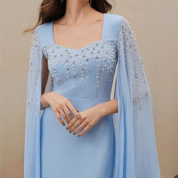 Women's Clothing Middle East High End Luxury Fashion Beading Hot Diamond Foreign Trade Chiffon Dress_ecoleips.com