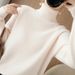 Aria Basics Aria Basics Women's Layer Turtleneck Autumn And Winter High Collar Raglan Thick Knit Sweater, Women's Base Top_ecoleips.com
