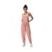 Voya Women's Comfortable And Casual Design With Pleats At The Waist For Slimming And Ankle Binding One-piece Overalls_ecoleips.com