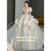 2025 New Style Bridal Gown: French Sat Ma Weddg Dress, Vtage Elegant, Luxurious, For Petite Women, With Long_ecoleips.com