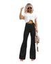 Aria Basics 2025 Fall/Winter New Solid Color Corduroy Elegant Women's Long Pants, Slightly Flared, European And American_ecoleips.com