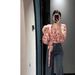 Vintage Hong Kong Style Floral Cross-Strap Top For Women, Spring/Summer Collection, Beautiful And Exquisite, Slim Fit,_ecoleips.com
