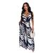 Women's Clothing Fashion Sexy Suit Printed Halter Neck Wide Leg Trousers Two Piece Suit_ecoleips.com