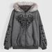 Women's Skull Hoodie Long Sleeved European American Style Lazy Cool Couple Top Wholesale 2025 New Cross Border_ecoleips.com