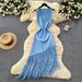 Women's Clothing Women's Sleeveless Slim Fit Long Dress Tassel Style Summer Waist Cinching Trendy For Formal & Casual For Women_ecoleips.com