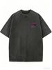 Wash Women Short Sleeve Shirt, Baggy Silhouette Plain Cotton Tee, Comfy Daily Wear Blouse For Lazy Days, Travel And Friend Meetups_ecoleips.com