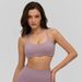 Women Thin Criss Cross Back Padded Sports Bra Low Impact Soft Yoga Workout Bra For Running Gym Daily Lounge_ecoleips.com
