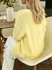 Women Oversized Bright Red Hollow Knit Cardigan, Soft Long Sleeve Open Front Thin Sweater Coat, Casual Daily Spring Outfit Top_ecoleips.com