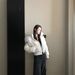 girl Girl Women's Short Jacket Winter Large Fur Collar Hooded 90% Wh Duck Down Waist-Cinching Thickened Fashionable Stylish_ecoleips.com