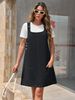 K New Denim Shoulder Strap Dress For Women, Fashionable Casual Dress For Women_ecoleips.com