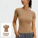 Yoga Wear Sportswear Fitness Quick Drying Gym Wear Running T-Shirt Short Sleeved Outdoor Waist Slimming Figure Flattering_ecoleips.com