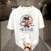 Summer Short Sleeve T-Shirt for Men Loose Fit round Neck American Trendy Brand Casual Top_ecoleips.com