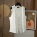 Unisex Suit Vest For And Autumn, Women's Waistcoat, Slimming Commuter Top, New Spring Style_ecoleips.com