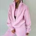 Women's Fleece Hoodie & Jogger Set - Streetwear Casual Outfit For Spring, Soft & Comfortable Two-Piece Lounge Wear_ecoleips.com