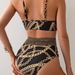 Women's High-Waisted Printed Push-Up Bikini Set Two-Piece Swimsuit For Beach Fashion_ecoleips.com