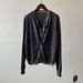 Double Tone Round Neck Two Piece Knitted Cardigan For Women In Spring, Slimming Thin Sweater Jacket Top 50603_ecoleips.com