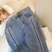 Women's Clothing Fashion Trend Slit Straight Slim Flared Pants_ecoleips.com
