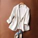 Women's Clothing Fashion Loose Solid Color Cotton And Linen Three Quarter Sleeve Small Suit Jacket Women Suit Jacket_ecoleips.com