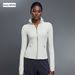 Women's Windproof Stand Up Collar Yoga Jacket Slimming Cardigan Top Tight Fitting Sports Fitness Coat For Running_ecoleips.com