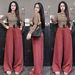 Women's Casual Striped Suit Long Sleeve Slimming Fashion Loose Wide Leg Trousers Spring Autumn Style Clothing_ecoleips.com