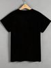 2026 Summer Fashion T-Shirt Trendy Loose Fit Casual Short Sleeve Printed Top_ecoleips.com