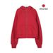 Embroidered Scuba Full Zip Up Hooded Sweatshirt Women's Loose Fit Long Sleeve Casual Sports Fleece Jacket_ecoleips.com