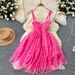 Women's Clothing New Small Dress For Ladies In Summer French Palace Fashion Waist Suspenders Heavy Embroidery Puffy Dress For Women_ecoleips.com