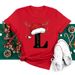 European And American Cross-border Foreign Trade Women's Clothing Christmas Letter Print Round Neck Short-sleeve T-shirt_ecoleips.com