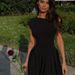 Women's Clothing Spring And Summer Women's Dress Elegant Temperament Oblique Collar Solid Color High Collar Pleated Slim Dress_ecoleips.com