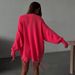 "Distressed Cotton Sweater Women's Casual Loose Fit Round Neck Long Sleeve Streetwear Grunge Style"_ecoleips.com