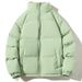 Women's Clothing Winter Padded Coat With Thick Warm Polyester Filling, Slim Fit Stand Collar Jacket, Solid Color Casual Outerwear For Daily Wear_ecoleips.com