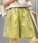 Suitable For All Seasons Pure Linen Shorts 2025 Summer New Handmade Wrinkled Casual For Women, Loose Fit, Slimming, Covering Flaws, Pants 2563_ecoleips.com