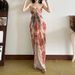 Wind 2025 Spring And Summer New Style Slimming French Tie Dyeing Temperament One Neck High End Strapless Long Dress For_ecoleips.com