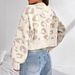 "Leopard Print Open Front Cardigan Women's - Oversized Knit Sweater (S-XL, Buttonless, Soft Acrylic Blend, Boho Chic Outerwear)"_ecoleips.com