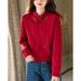 New Chinese-Style Stand Collar Frog Button Long-Sleeve Sweatshirt, Autumn And Winter, Fleece-Lined And Thickened, Tradit_ecoleips.com