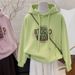 Autumn Winter New Pure Cotton Hooded Sweatshirt For Women Silver Fox Fleece Thickened High-end Loose Trendy Ins Lazy_ecoleips.com