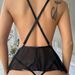Aria Basics Cross-Border Source European And American Foreign Trade Lingerie Sexy Women's Mesh See-Through Camisole Nightdress Plus_ecoleips.com