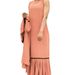 Women New Solid Color Beaded Coat Fashionable And Elegant Muslim Robe Dress_ecoleips.com