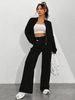 Women's Clothing Casual Zip-Up Hoodie & Pants Set - Trendy Streetwear Two-Piece Outfit For_ecoleips.com