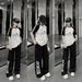 Women's American Retro Style Summer Sports Two Piece Set High Waisted Jogger Pants Loose Short Sleeved Trendy Outfit_ecoleips.com