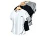 In Stock Cute Style Off-Shoulder Short Sleeve T-Shirt Printed Waist Slimming Versatile Korean Version Slim Fit Plus Size_ecoleips.com