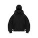 Unisex Double Hooded Y2K Face Mask Sweatshirt Unique 2025 New Style Loose Fit for Cross Border Trade Women's Clothing_ecoleips.com