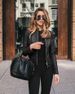 Women's Clothing PU Leather Blazer Jacket – Slim Fit Streetwear Style With Stand Collar (Black/Green/Red, S-5XL, No Tags)_ecoleips.com