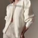 Short Sleeveless Pearl-Trimmed Knit Cardigan – 3D Textured Open-Front Sweater (Black/White, S-XL)_ecoleips.com