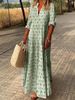 Women's Clothing Beautiful Beauty Retro Stand Collar Large Size Fashion Loose Dress Long_ecoleips.com