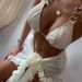 Summer Women's Bikini Swimsuit Style Wave Fabric Metal Ring Strap Relaxed Everyday Wear Comfortable Feshion_ecoleips.com