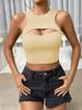 New European And American Summer Fashion Women's Clothing For Independent Sites, Sexy Bust-enhancing Tank Top,_ecoleips.com