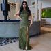 Women's Clothing Elegant Slim Fit Sequined Mesh Patchwork Dress Style Sexy Women's Fashionable Clothing For Formal & Casual_ecoleips.com